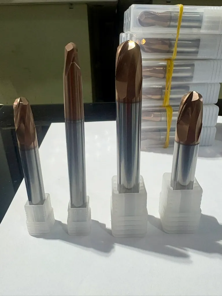 Custom solid carbide ball end mills engineered for the mould and die industry
